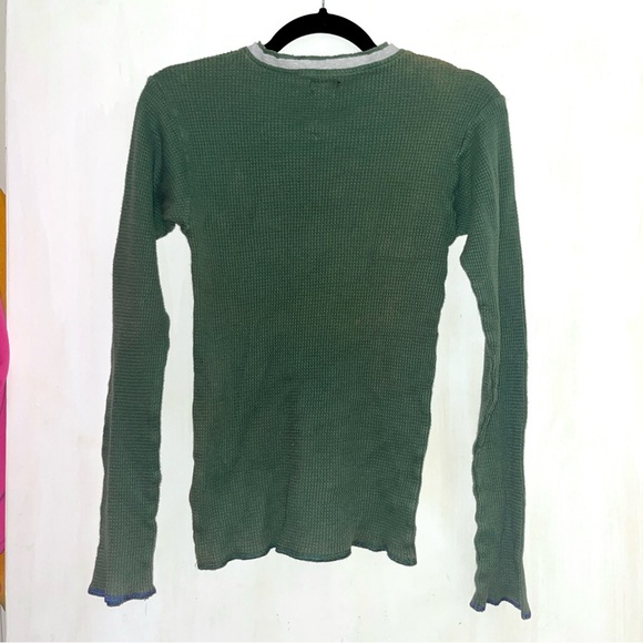 Khaki green Armani Jeans long sleeve top - Picture 2 of 8
